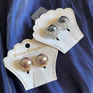 Perlas Elegancia Pearl Earrings